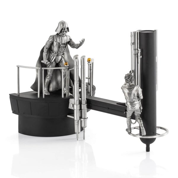 Royal Selangor Star Wars Luke vs. Darth Vader Limited Edition Tinnen Diorama 33.5cm (500 Stuks Wereldwijd)