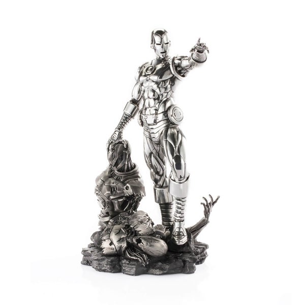 Royal Selangor Marvel Iron Man and Ultron Limited Edition Pewter Figurine 36cm