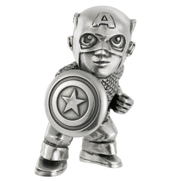 Royal Selangor Marvel Captain America Pewter Miniature Figurine 5cm