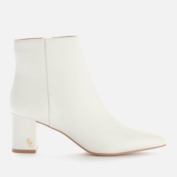 Kurt Geiger London Women's Burlington Leather Heeled Ankle Boots - White