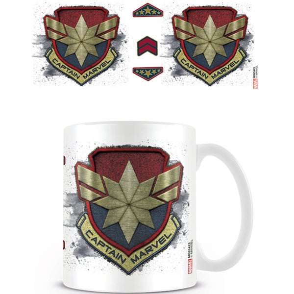 Captain Marvel (Badge) Coffee Mug