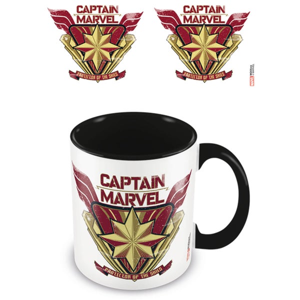Captain Marvel (Protector) Black Coloured Inner Mug