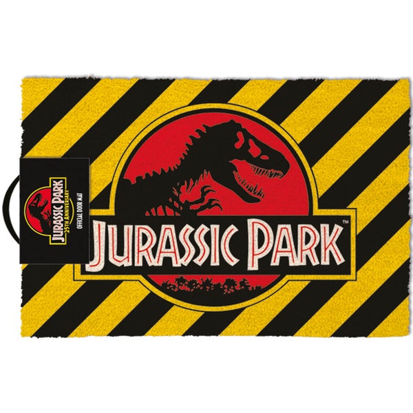 Jurassic Park (Warning) Doormat