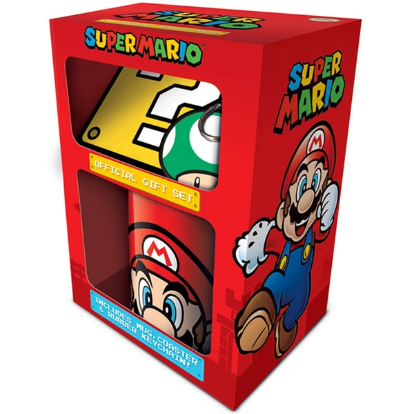 Super Mario (Mario) Mug, Coaster and Keychain Set