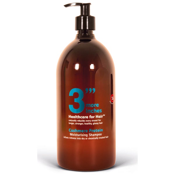 3 More Inches Cashmere Protein Moisturising Shampoo 1L (Worth $100)
