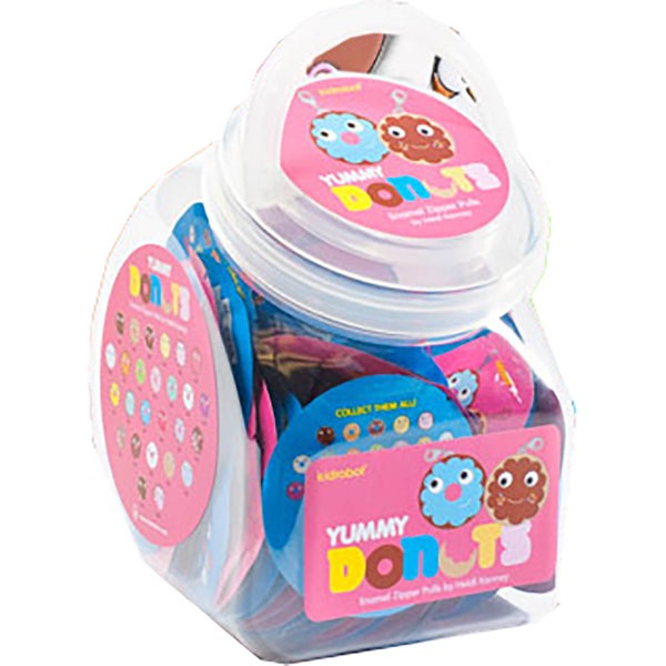 Kidrobot Yummy Donut Enamel Zipper Pulls Single Blind Box Assortment