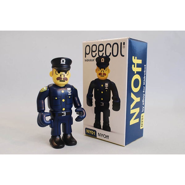 Kidrobot Peecol NY01 Nyoff New York Officer 3.5 Inch Figure Designed by Eboy
