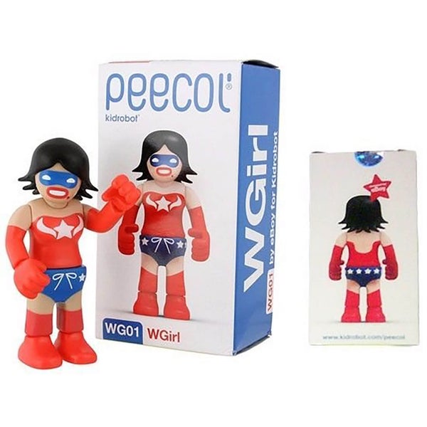 Kidrobot Peecol WG01 W Girl Wonder Woman 3.5 Inch Figure Designed By Eboy
