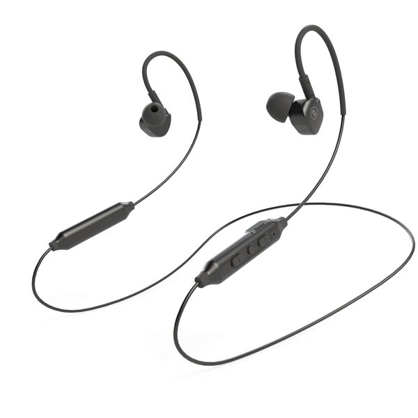 Mixx Memory Fit 5 Bluetooth Wireless Sports Earphones - Black