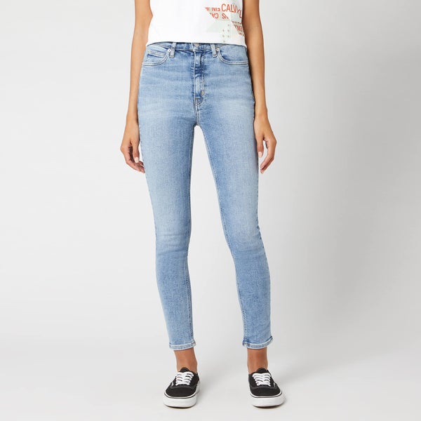 Calvin Klein Jeans Women's 010 High Rise Skinny Fit Ankle Jeans - Everest Stretch