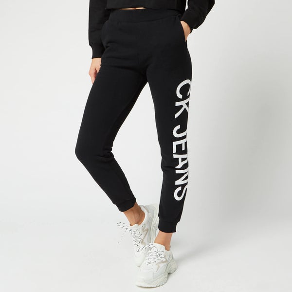 Calvin Klein Jeans Women's Logo HWK Jogging Pants - CK Black