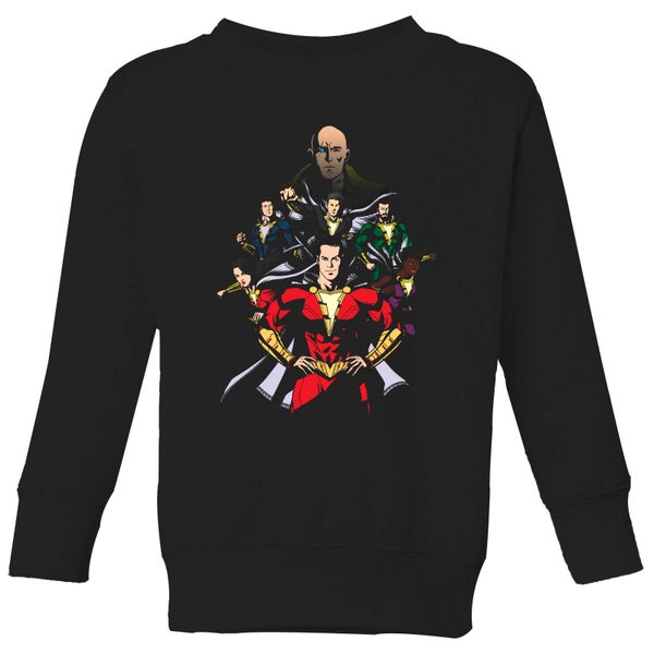 Shazam Team Up Kids' Sweatshirt - Black