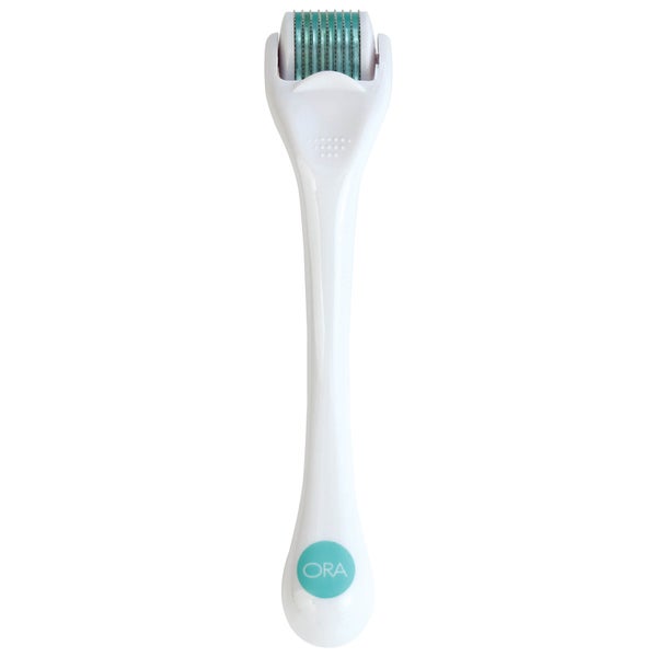 Beauty ORA Facial Microneedle Roller System - Aqua Head with White Handle