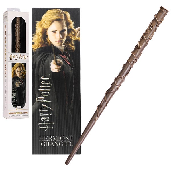 Hermione Granger 30cm PVC Wand with Prismatic Bookmark