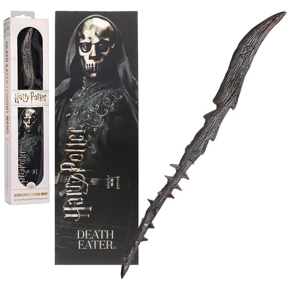 Death Eater (Thorn) 30cm PVC Toverstok met Prismatische Boekenlegger