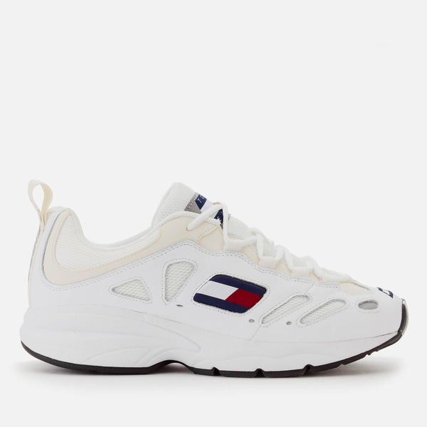 Tommy Jeans Men's Retro Chunky Runner Style Trainers - White