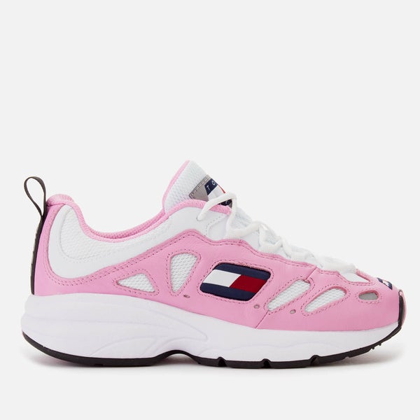 Tommy Jeans Women's Retro Chunky Runner Style Trainers - Pink Mist/White