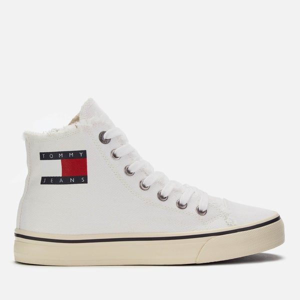 Tommy Jeans Women's Denim Hi-Top Trainers - White