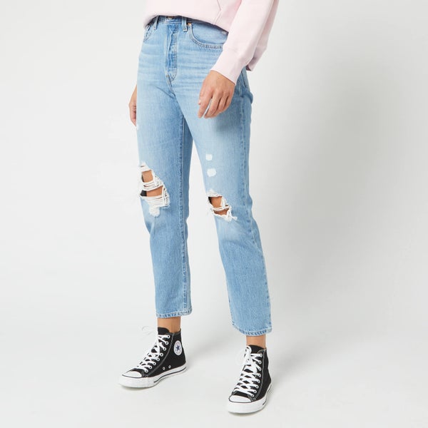 Levi's Women's 501 Crop Distressed Jeans - Montgomery Patched