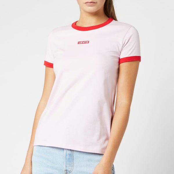 Levi's Women's Perfect Ringer T-Shirt - Pink Lady