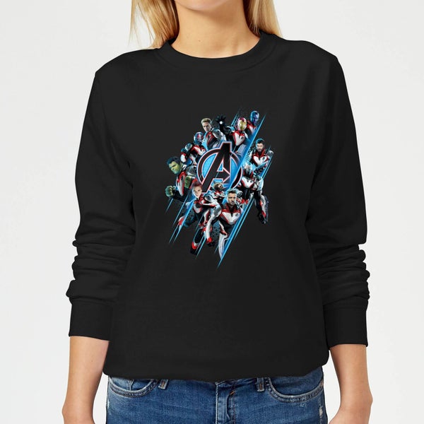 Avengers: Endgame Logo Team Damen Sweatshirt - Schwarz