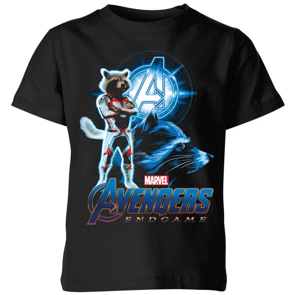 T-shirt Avengers: Endgame Rocket Suit - Enfant - Noir
