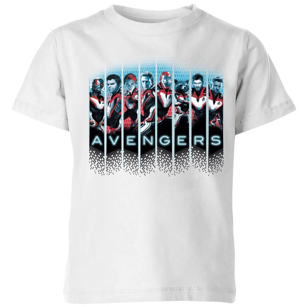 T-shirt Avengers: Endgame Character Split - Enfant - Blanc