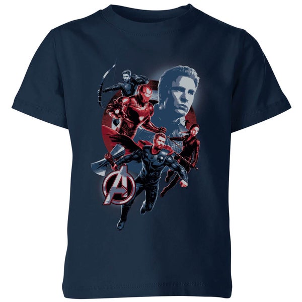 T-shirt Avengers: Endgame Shield Team - Enfant - Bleu Marine