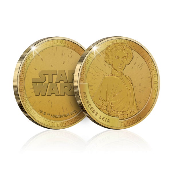 Pièce commémorative à collectionner Star Wars : Princesse Leia - Exclusivité Zavvi (Limité à 1000)