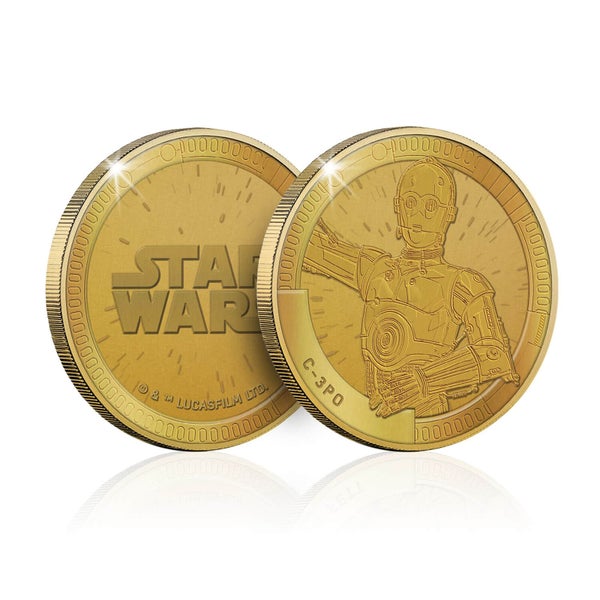 Pièce commémorative à collectionner Star Wars : C-3PO - Exclusivité Zavvi (Limité à 1000)