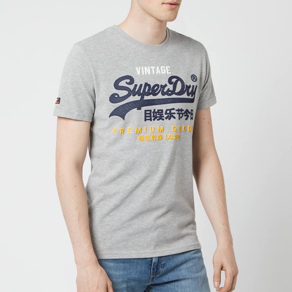 Superdry Men's Premium Goods Infill T-Shirt - Grey Marl