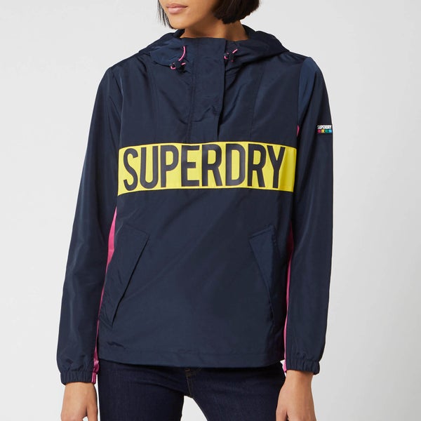 Superdry Women's Chroma Overhead Jacket - Navy/Pink/Yellow