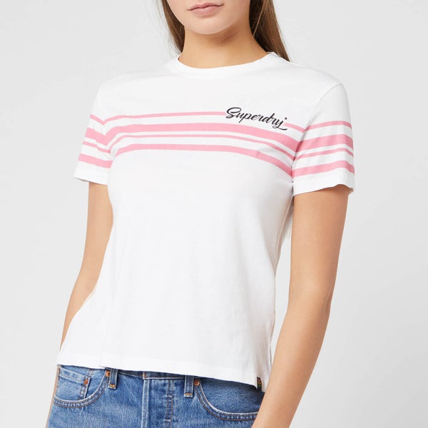 Superdry Women's Leona Graphic T-Shirt - Bright White