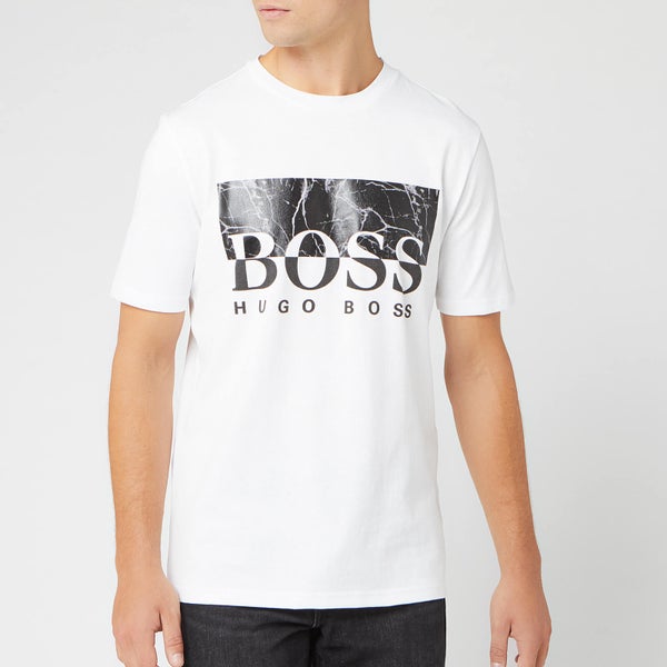 BOSS Men's Trek 4 Marble Logo T-Shirt - White