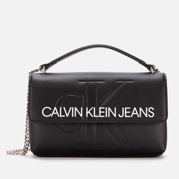 Calvin Klein Jeans Women's Monogram Cross Body Bag - Black