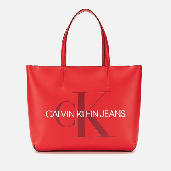 Calvin Klein Jeans Women's Monogram Tote Bag - Cherry