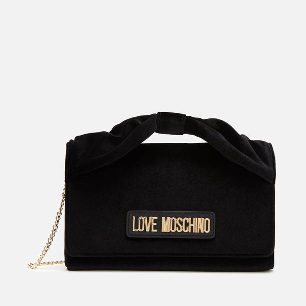 Love Moschino Women's Bow Handle Chain Bag - Black