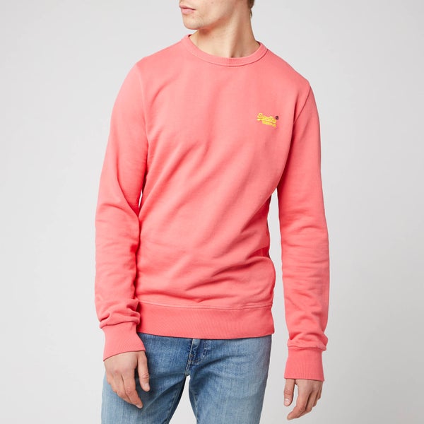 Superdry Men's Orange Label Crew Sweatshirt - Duster Coral