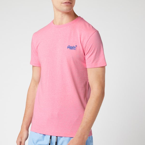 Superdry Men's Orange Label T-Shirt - Fluro Pink Grit