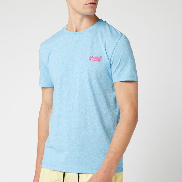 Superdry Men's Orange Label T-Shirt - Fluro Blue Grit