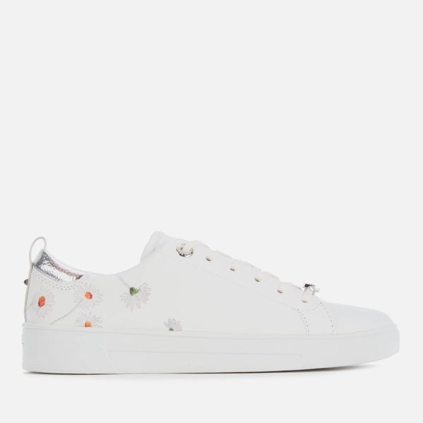 Ted Baker Women's Chalene Leather Low Top Trainers - White