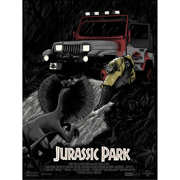 Sérigraphie Jurassic Park "No Wonder You’re Extinct"