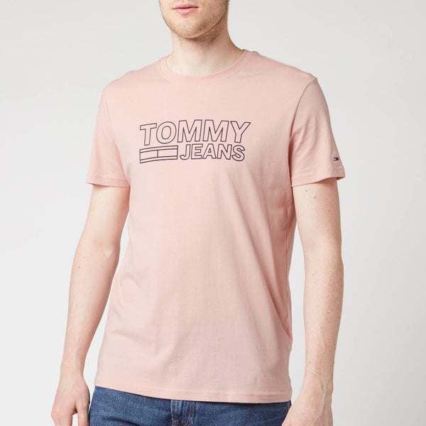 Tommy Jeans Men's Contoured Corporate Logo T-Shirt - Peach Skin