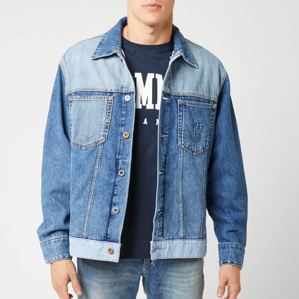 Tommy Jeans Men's Oversized Trucker Jacket - Care Mix Blue