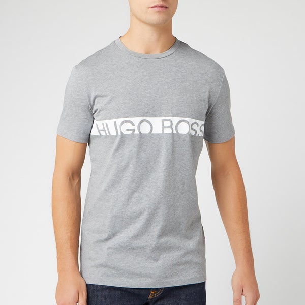 BOSS Men's Text Logo T-Shirt - Grey