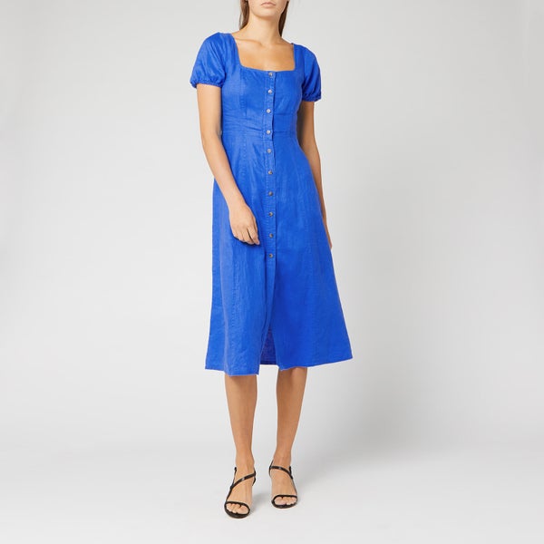 Whistles Women's Remi Linen Dress - Blue