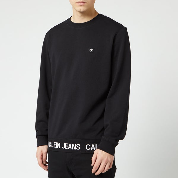Calvin Klein Jeans Men's Logo Waistband Sweatshirt - CK Black