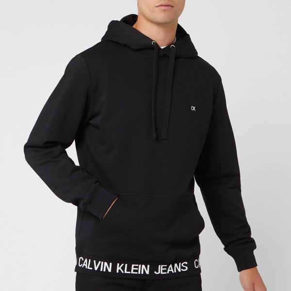 Calvin Klein Jeans Men's Logo Waistband Hoodie - CK Black