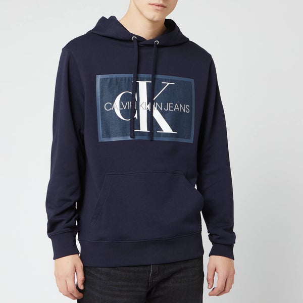 Calvin Klein Jeans Men's Monogram Patch Hoodie - Night Sky