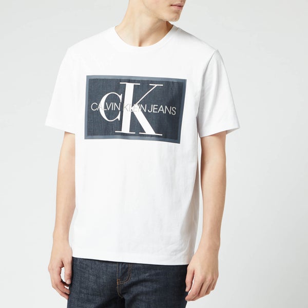 Calvin Klein Jeans Men's Monogram Box T-Shirt - Bright White
